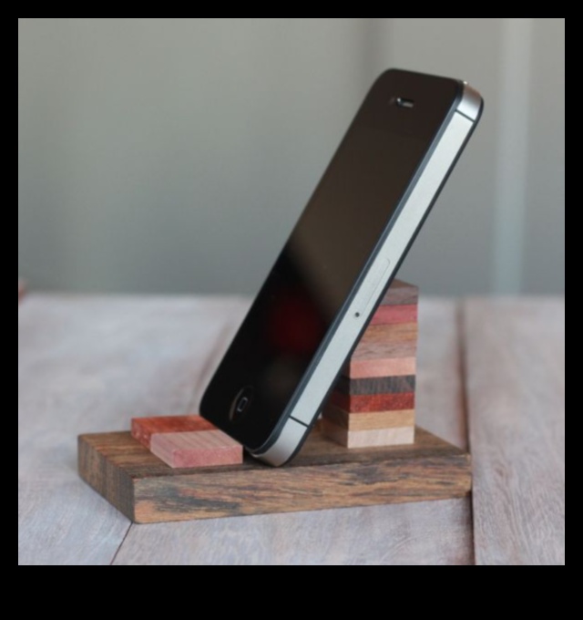 DIY koka viedtālruņu statīvi: izgatavojiet stilīgus tehniskos piederumus