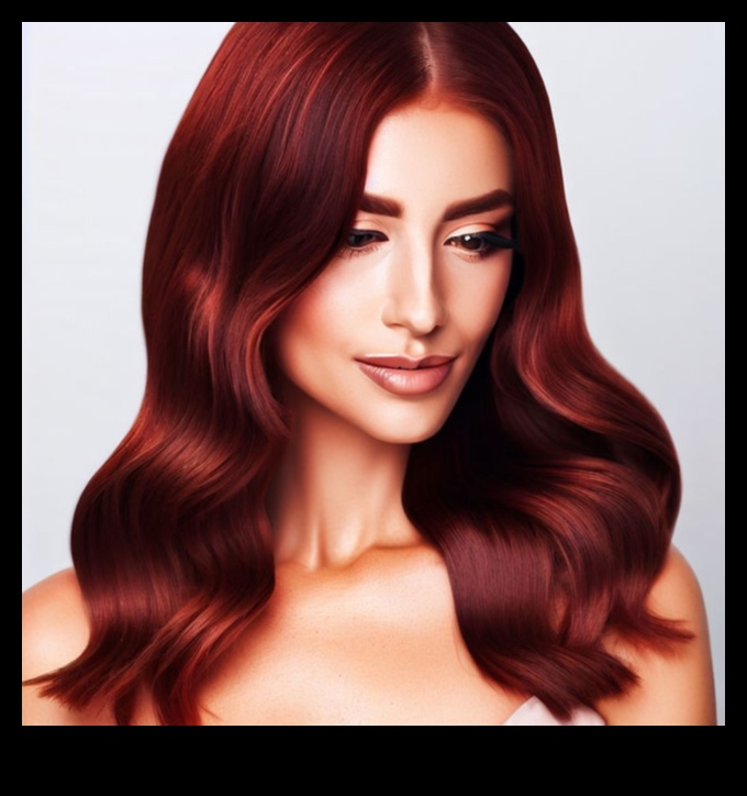 Šokolādes ķiršu bumba tveicīga sarkanbrūna matu krāsa visiem ādas toņiem 2 Šokolādes ķiršu bumba: tveicīga sarkanbrūna matu krāsa