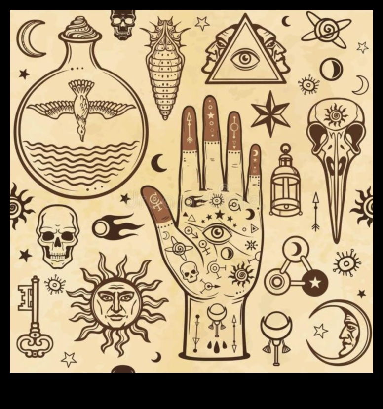 Mystic Marks Tetovējumu mākslas un simbolikas ilustrēta izpēte 2 Mistiskās zīmes: Simbolisko tetovējumu meistarības izpēte