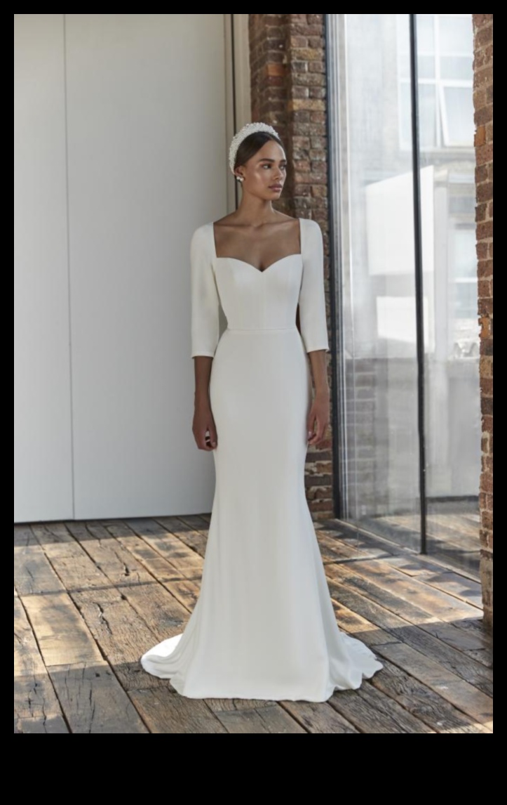 Izsmalcinātu modernu kāzu kleitu tendences modernai līgavai 2 Gluds izsmalcinātība: modernas kāzu kleitu tendences