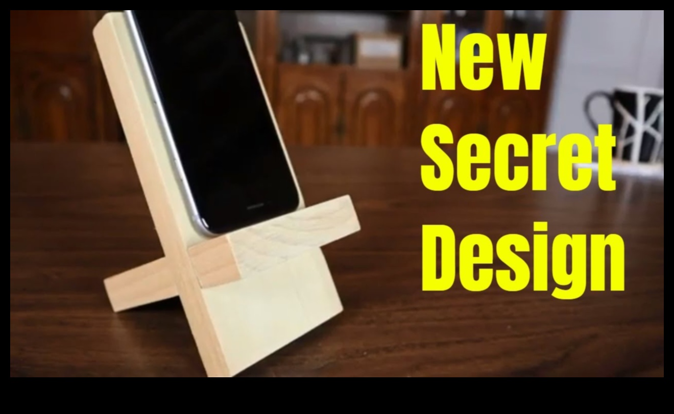 DIY koka viedtālruņu statīvi: izgatavojiet stilīgus tehniskos piederumus