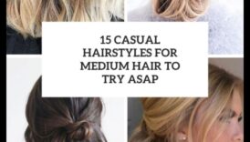 No ikdienišķa līdz elegantam Turpinājums: vidējas ikdienas frizūras visiem