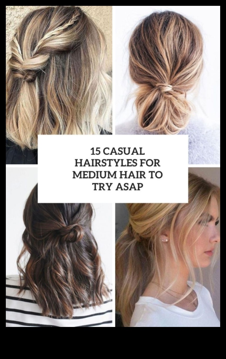 No ikdienišķām līdz elegantām vidējām ikdienas frizūrām visiem matu tipiem 1 No ikdienišķa līdz elegantam Turpinājums: vidējas ikdienas frizūras visiem