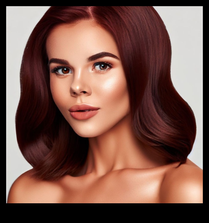 Šokolādes ķiršu bumba tveicīga sarkanbrūna matu krāsa visiem ādas toņiem 1 Šokolādes ķiršu bumba: tveicīga sarkanbrūna matu krāsa